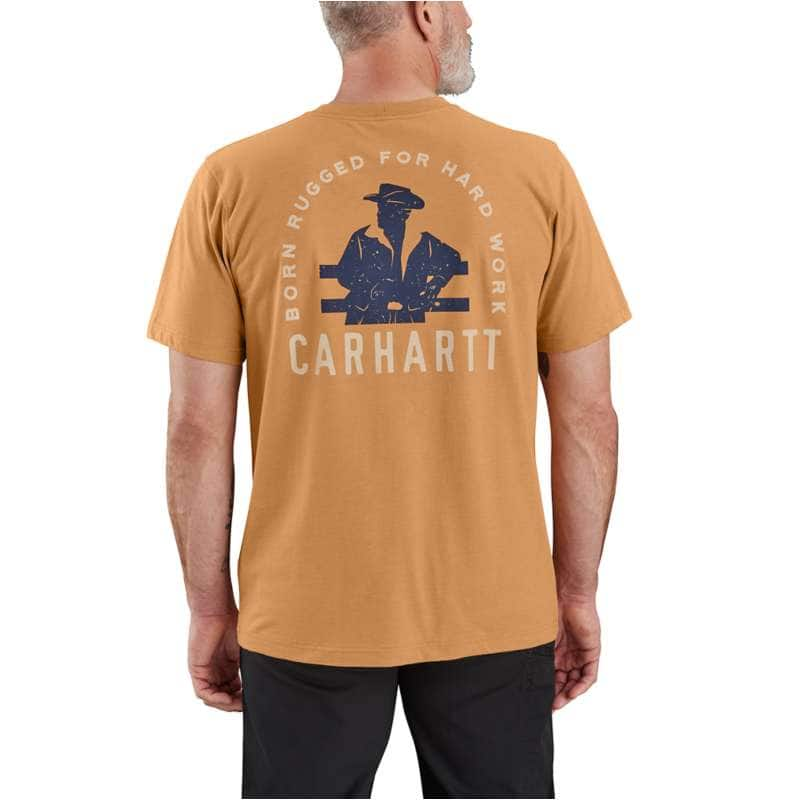 Carhartt  Hickory Nut Heather Montana Relaxed Fit Lightweight Short-Sleeve Pocket Born Graphic T-Shirt