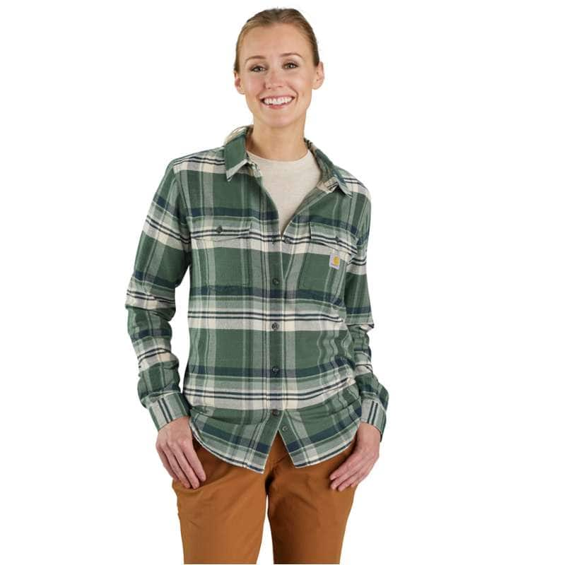 Carhartt  Frosted Balsam Women's TENCEL™ Fiber Series Relaxed Fit Long-Sleeve Flannel Shirt