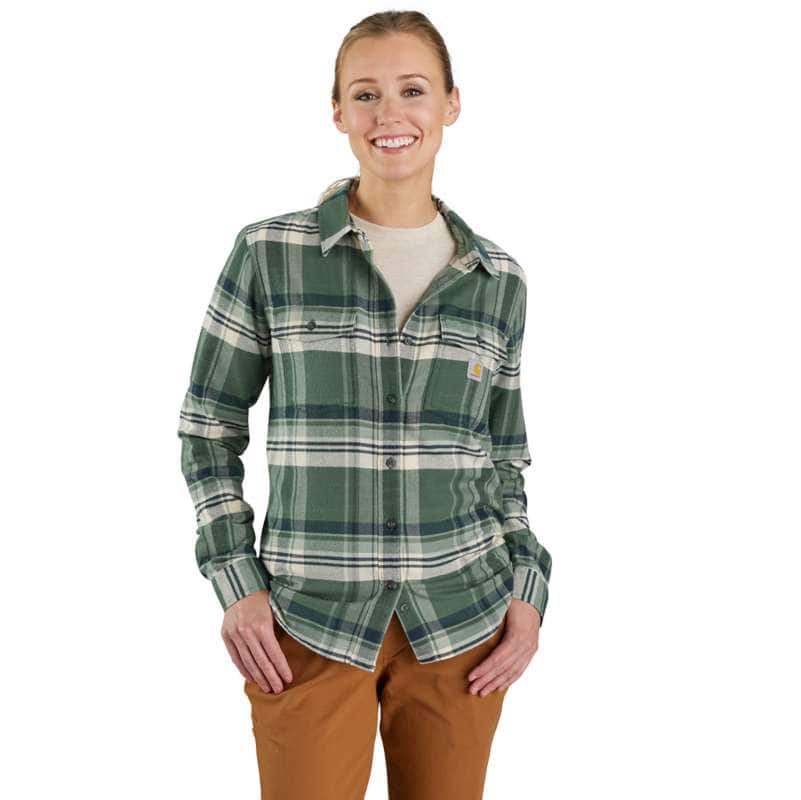 Women's TENCEL™ Fiber Series Loose Fit Twill Plaid Shirt