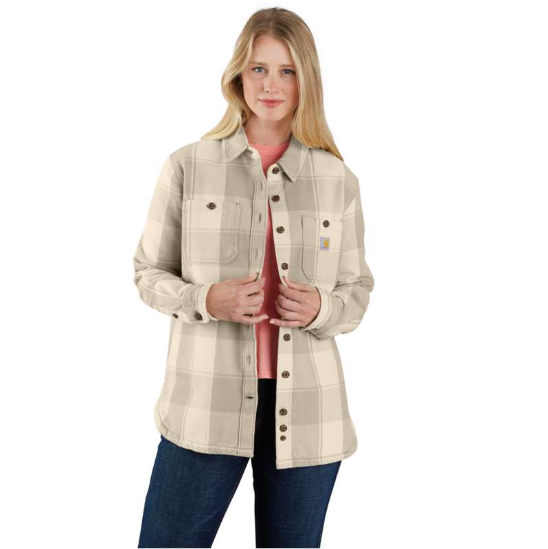 Carhartt  Oat Milk Women's Loose Fit Twill Shirt Jac