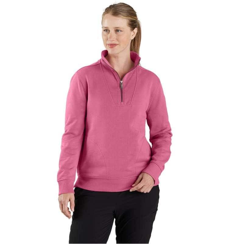 Carhartt  Woodrose Women's TENCEL™ Fiber Series Relaxed Fit Half-Zip Sweatshirt