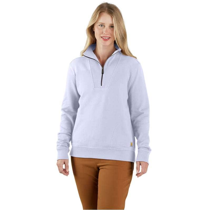 Carhartt  Fresh Lavender Women's TENCEL™ Fiber Series Relaxed Fit Half-Zip Sweatshirt