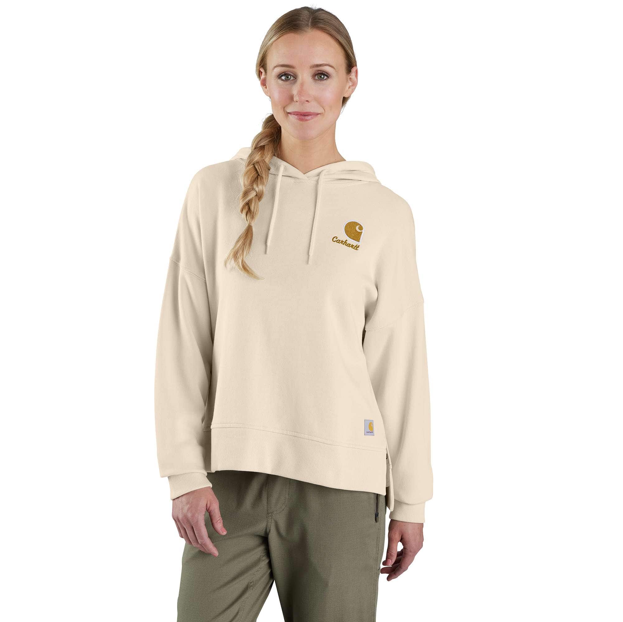 Additional thumbnail 1 of Women's TENCEL™ Fiber Series Loose Fit Graphic Hooded Sweatshirt