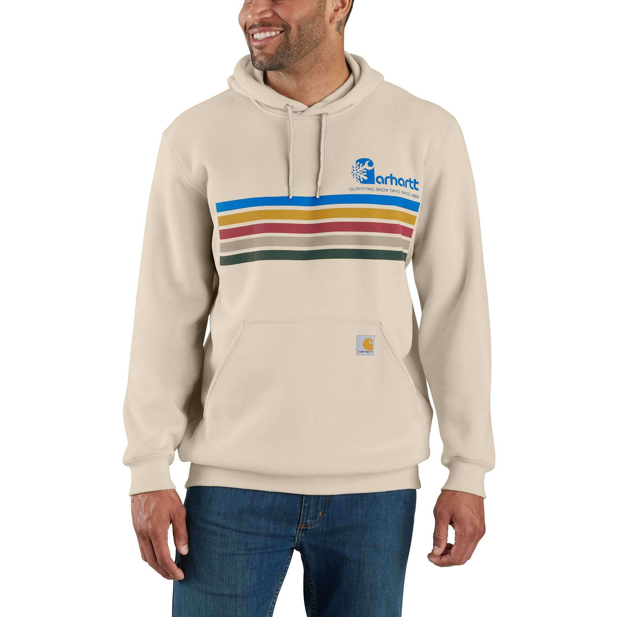 Additional thumbnail 1 of Loose Fit Midweight Stripe Graphic Sweatshirt