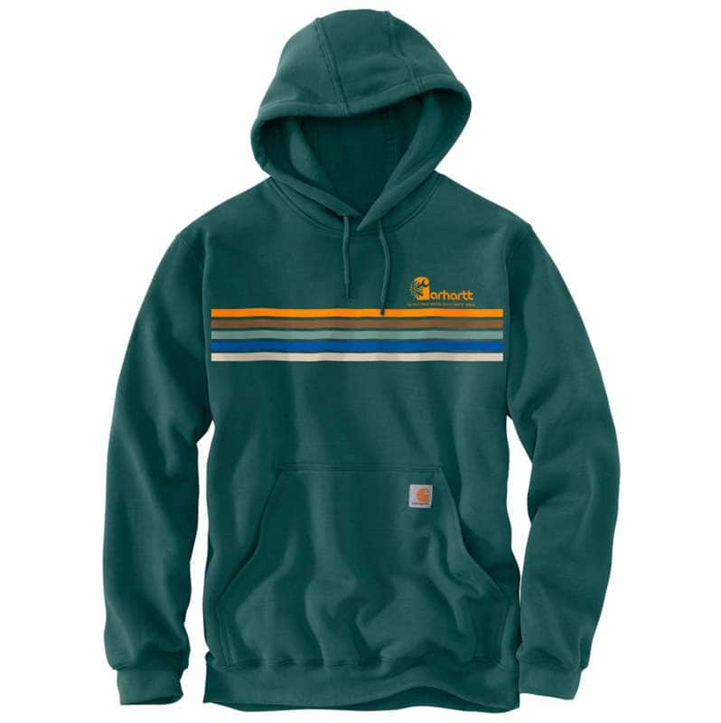 Carhartt  Hunt Club Loose Fit Midweight Stripe Graphic Sweatshirt