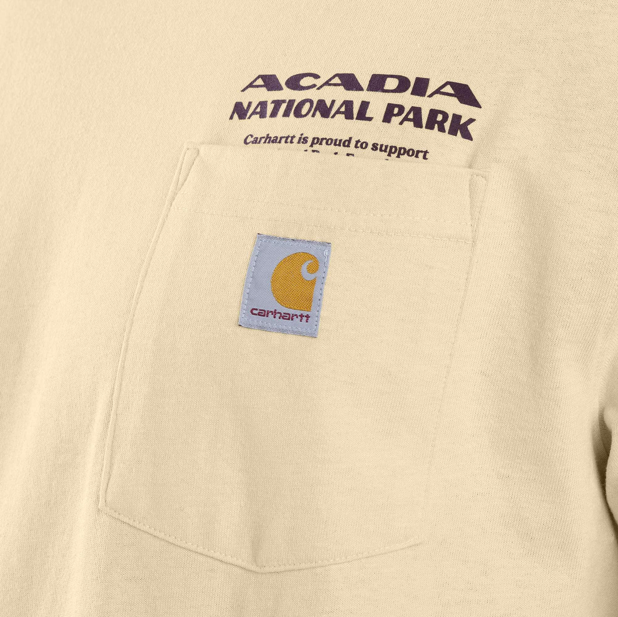 Additional thumbnail 3 of Loose Fit Heavyweight Long-Sleeve Acadia National Park Graphic T-Shirt