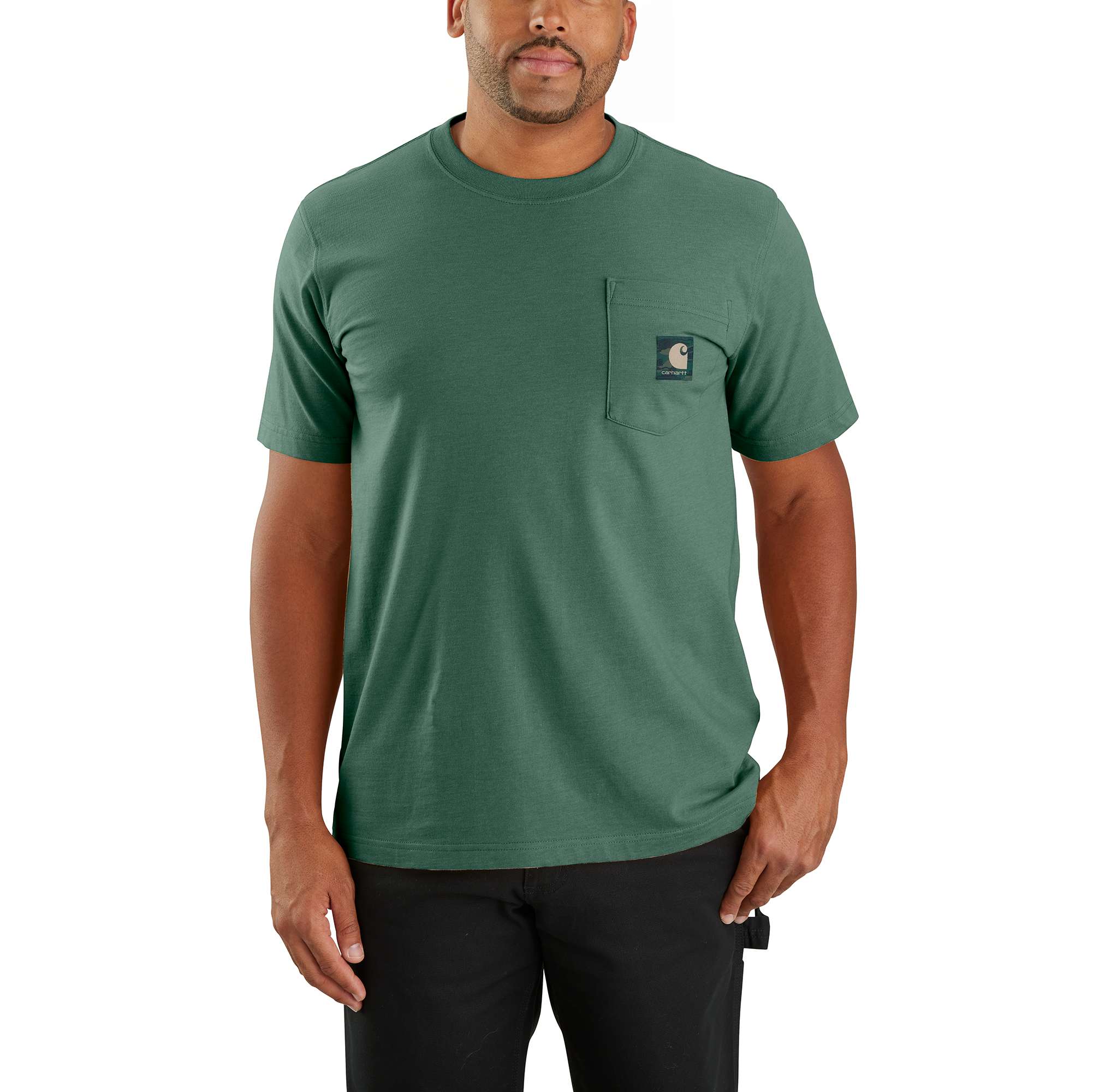 Carhartt Relaxed Fit Lightweight Short-Sleeve Pocket Camo Patch T-Shirt