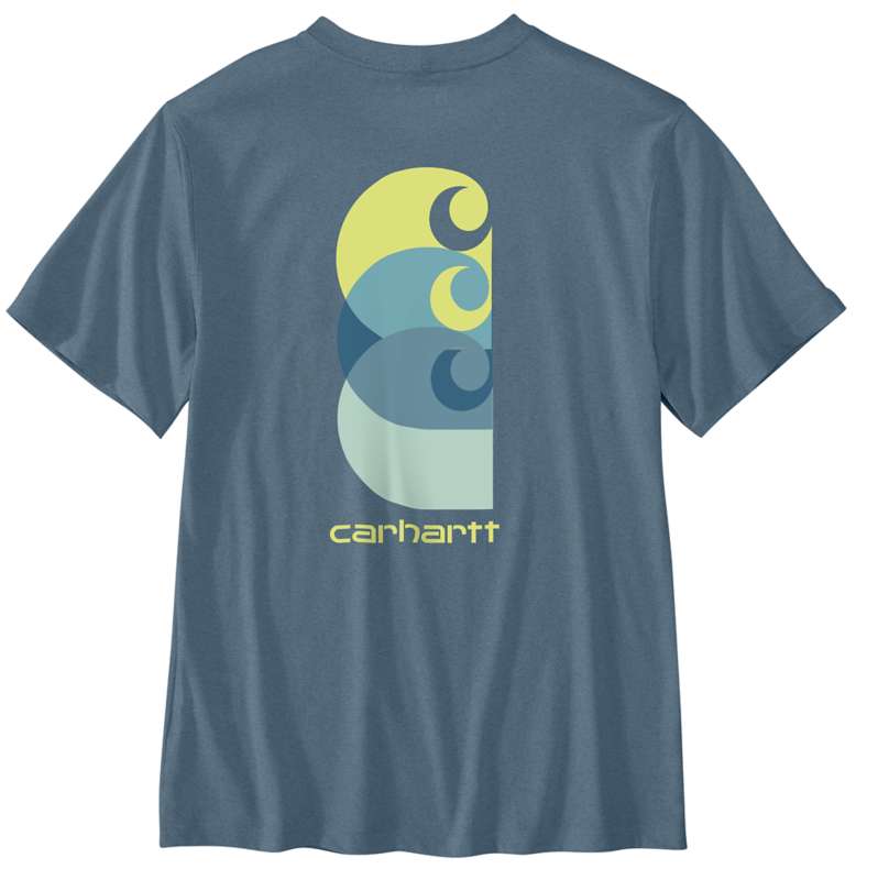 Carhartt  Thundercloud Heather Relaxed Fit Lightweight Pocket Short-Sleeve C Graphic T-Shirt