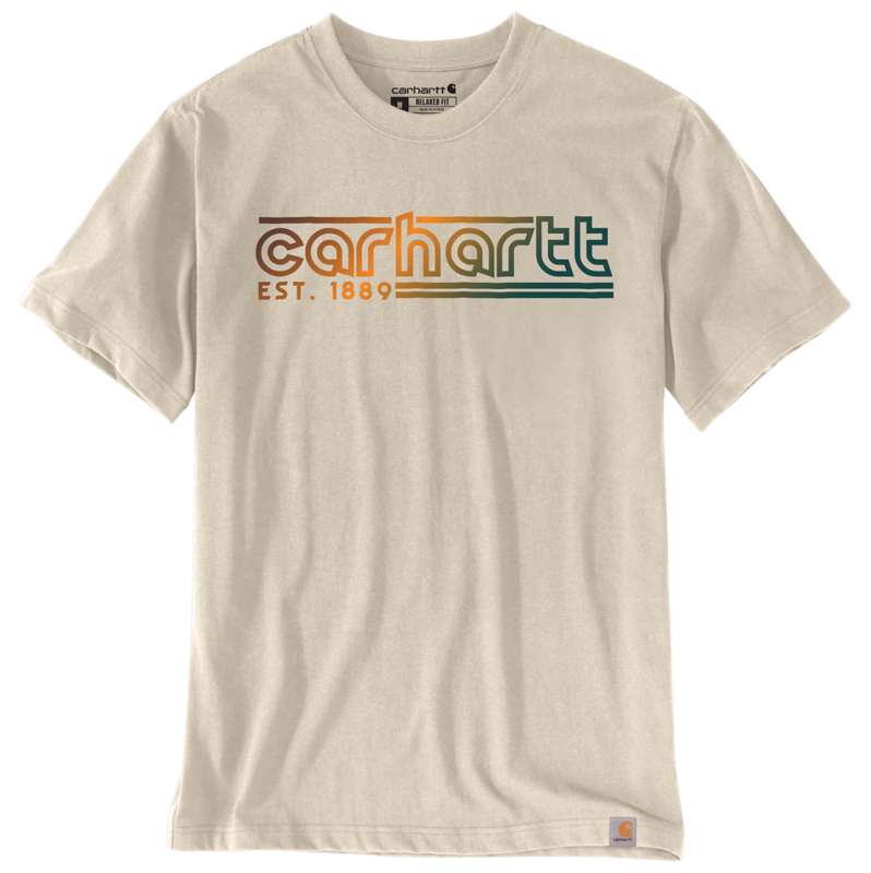 Carhartt  Oat Milk Relaxed Fit Lightweight Short-Sleeve Logo Graphic T-Shirt