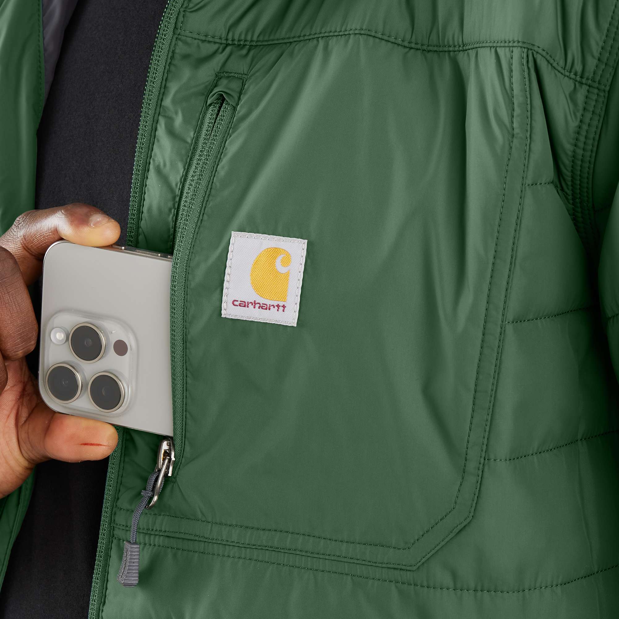Additional thumbnail 4 of Rain Defender® Relaxed Fit Lightweight Insulated Hooded Jacket - 3 Warmest Rating
