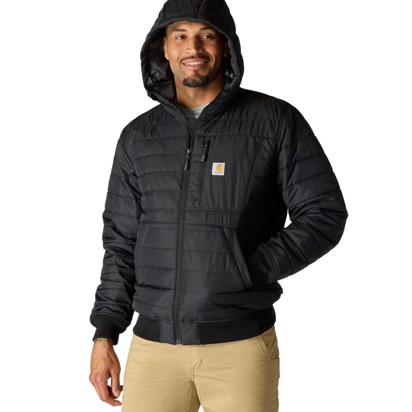 Мужская куртка Carhartt Gilliam Active Jac, цвет: Чёрный — фото 1