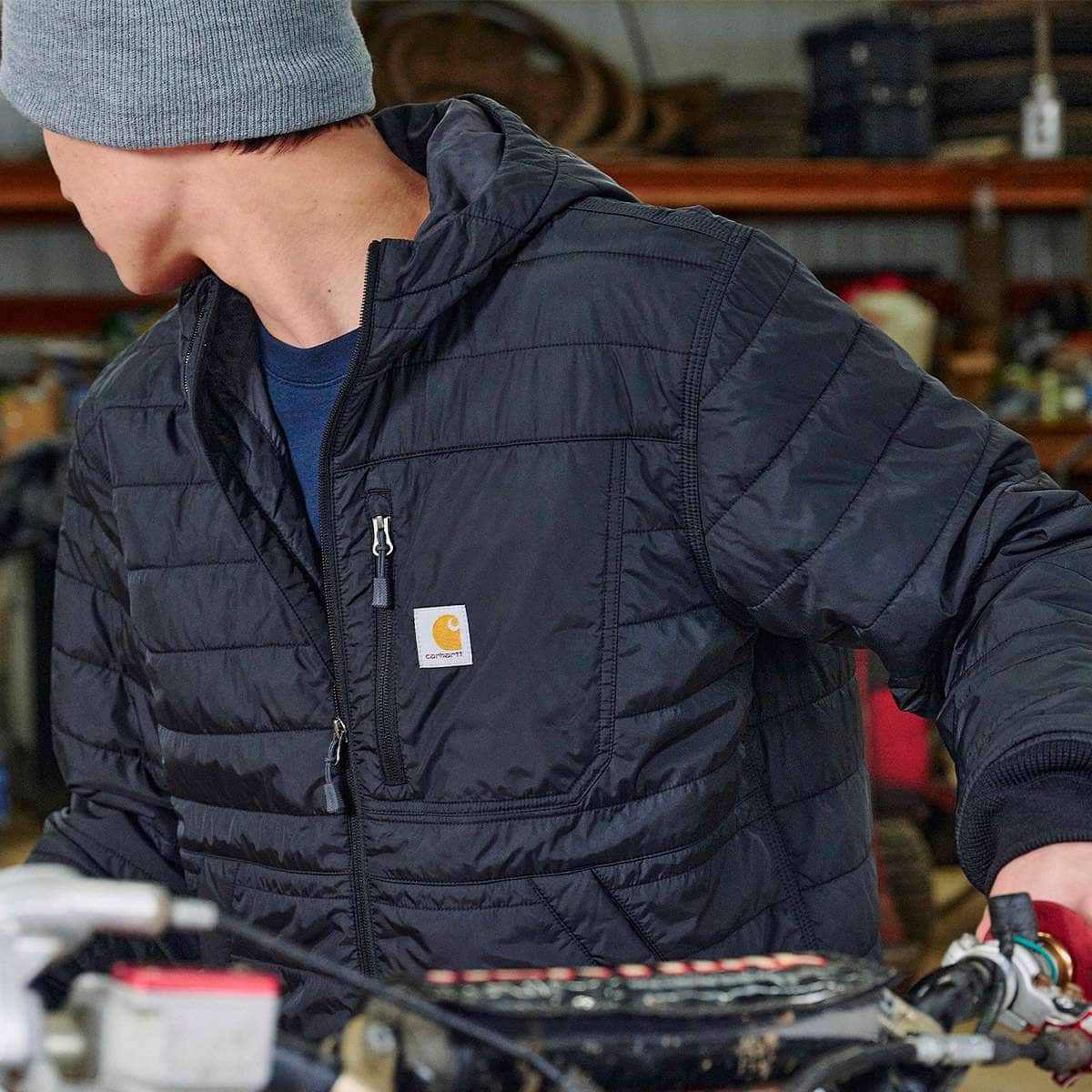 Additional thumbnail 3 of Rain Defender® Relaxed Fit Lightweight Insulated Hooded Jacket - 3 Warmest Rating