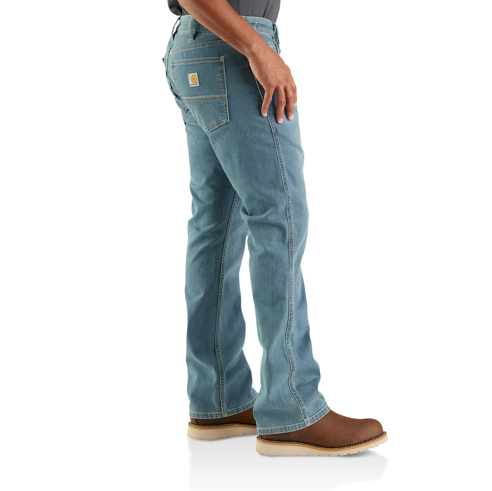 Additional thumbnail 2 of Rugged Flex® Slim Fit Low Rise 5-Pocket Bootcut Jean