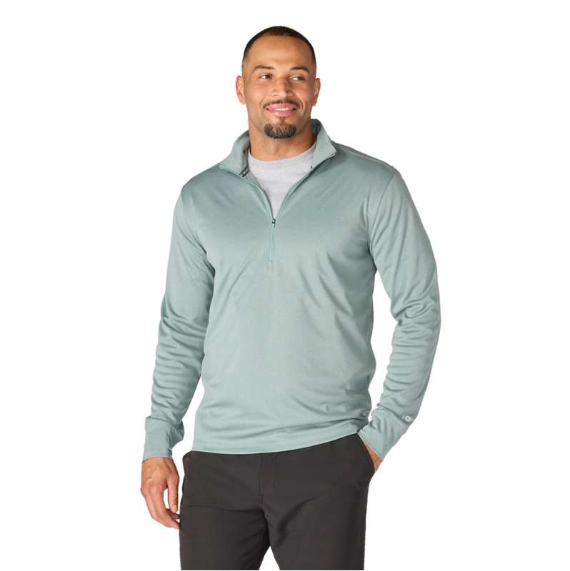 Carhartt  Green Slate Heather Force Sun Defender™ Relaxed 1/2-Zip