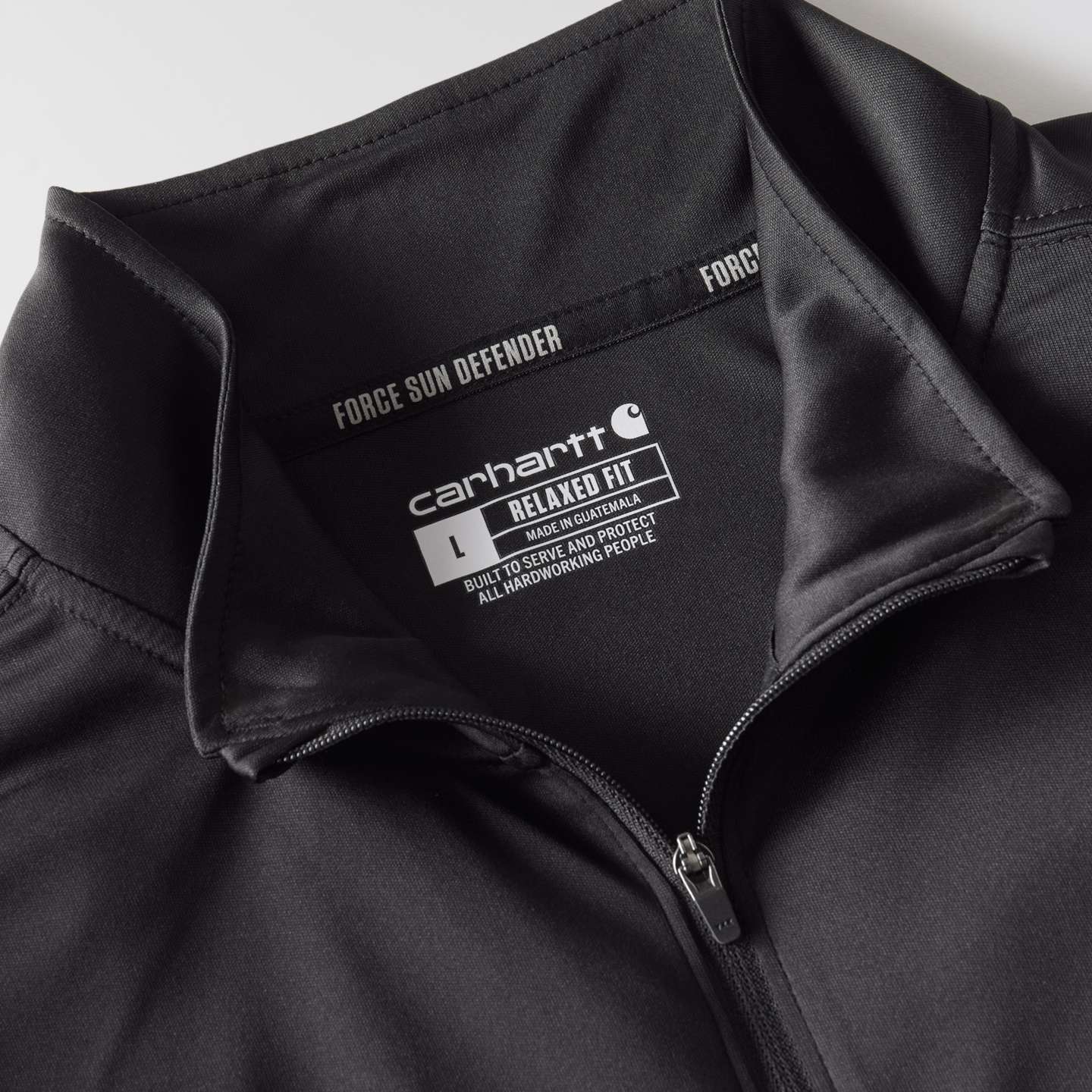 Мужская куртка Carhartt Force Sun Defender на короткой молнии, цвет: Чёрный — фото 8