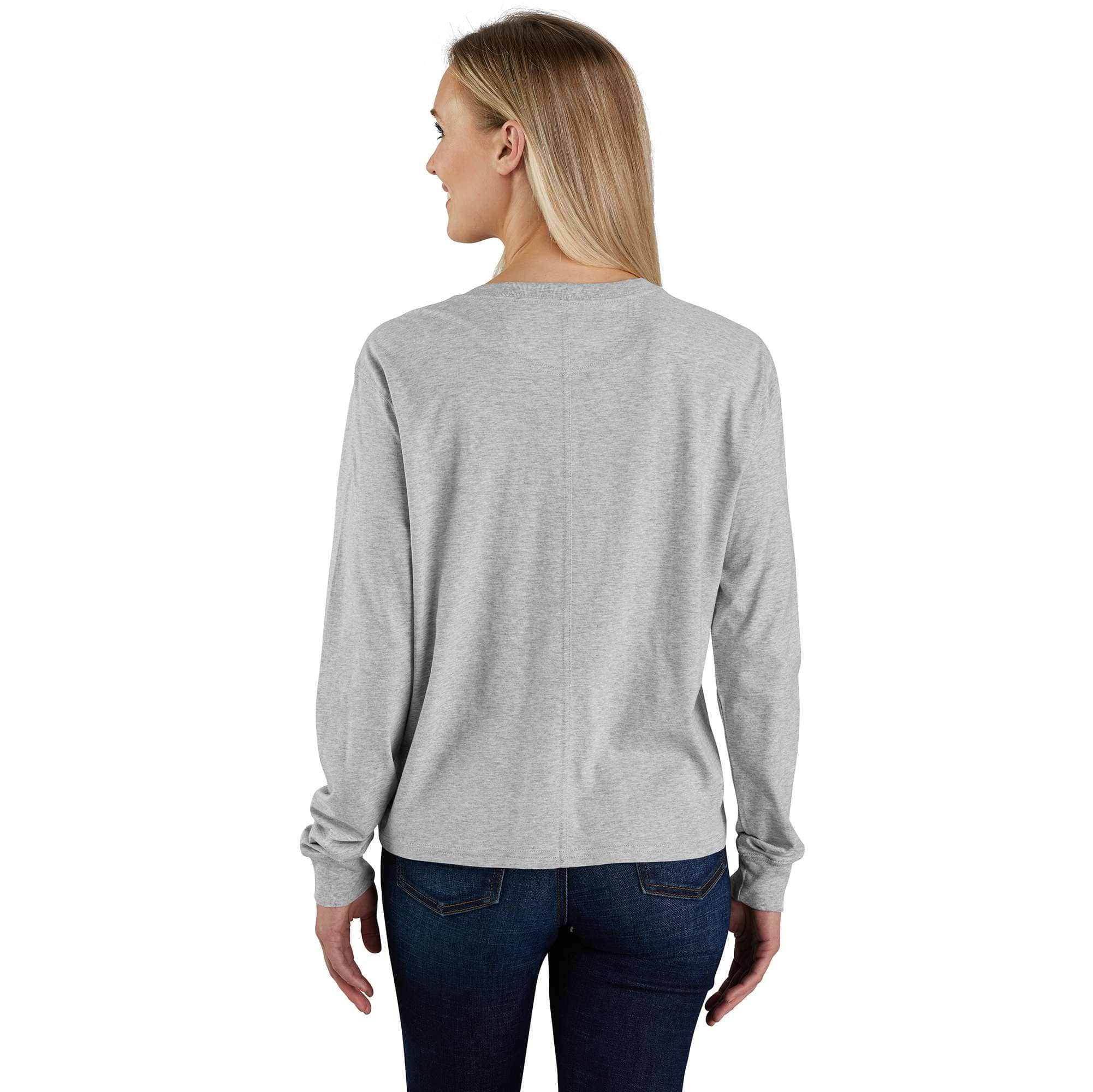 Additional thumbnail 2 of Women's TENCEL™ Fiber Series Loose Fit Long-Sleeve Logo Graphic T-Shirt