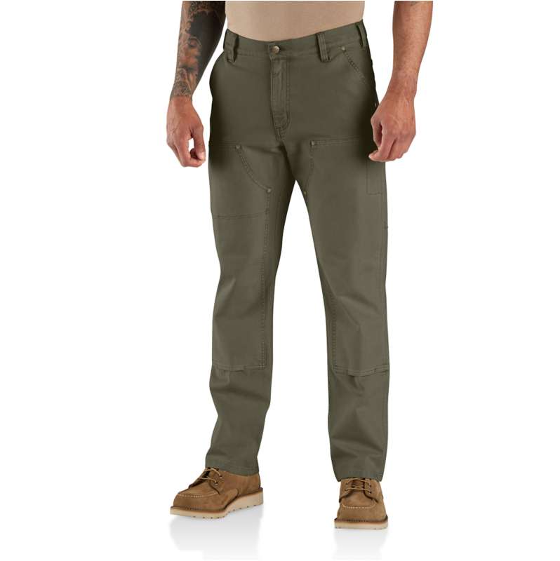 Carhartt  Moss Rugged Flex® Relaxed Fit  Garment Dyed Duck Double-Front Utility Pant