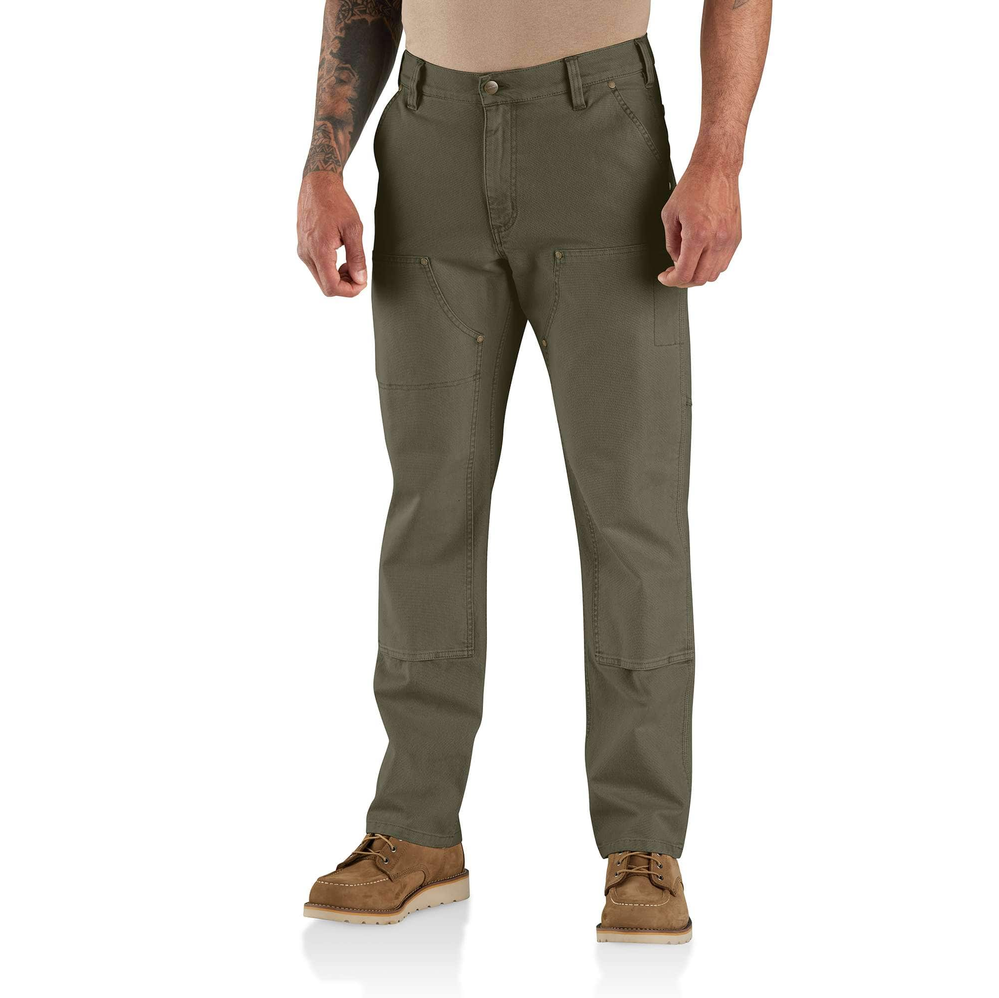 Rugged Flex® Relaxed Fit  Garment Dyed Duck Double-Front Utility Pant