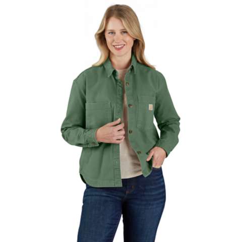 Женские топы Carhartt Women's Montana Rugged Flex® Loose Fit Heavyweight Duck Overshirt
