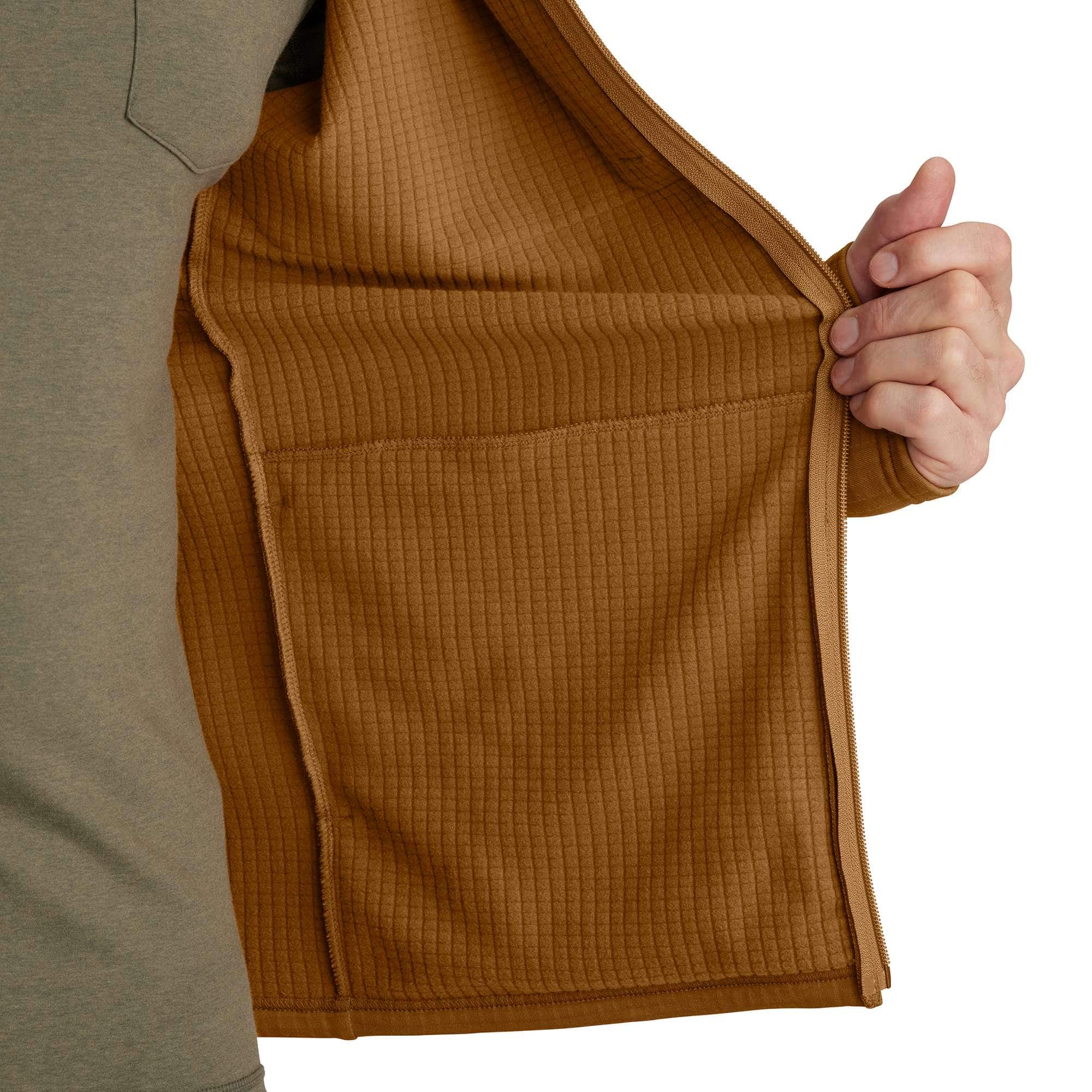 Additional thumbnail 6 of Carhartt Force® Relaxed Fit Full-Zip Long-Sleeve Hooded Fleece-Lined Shirt