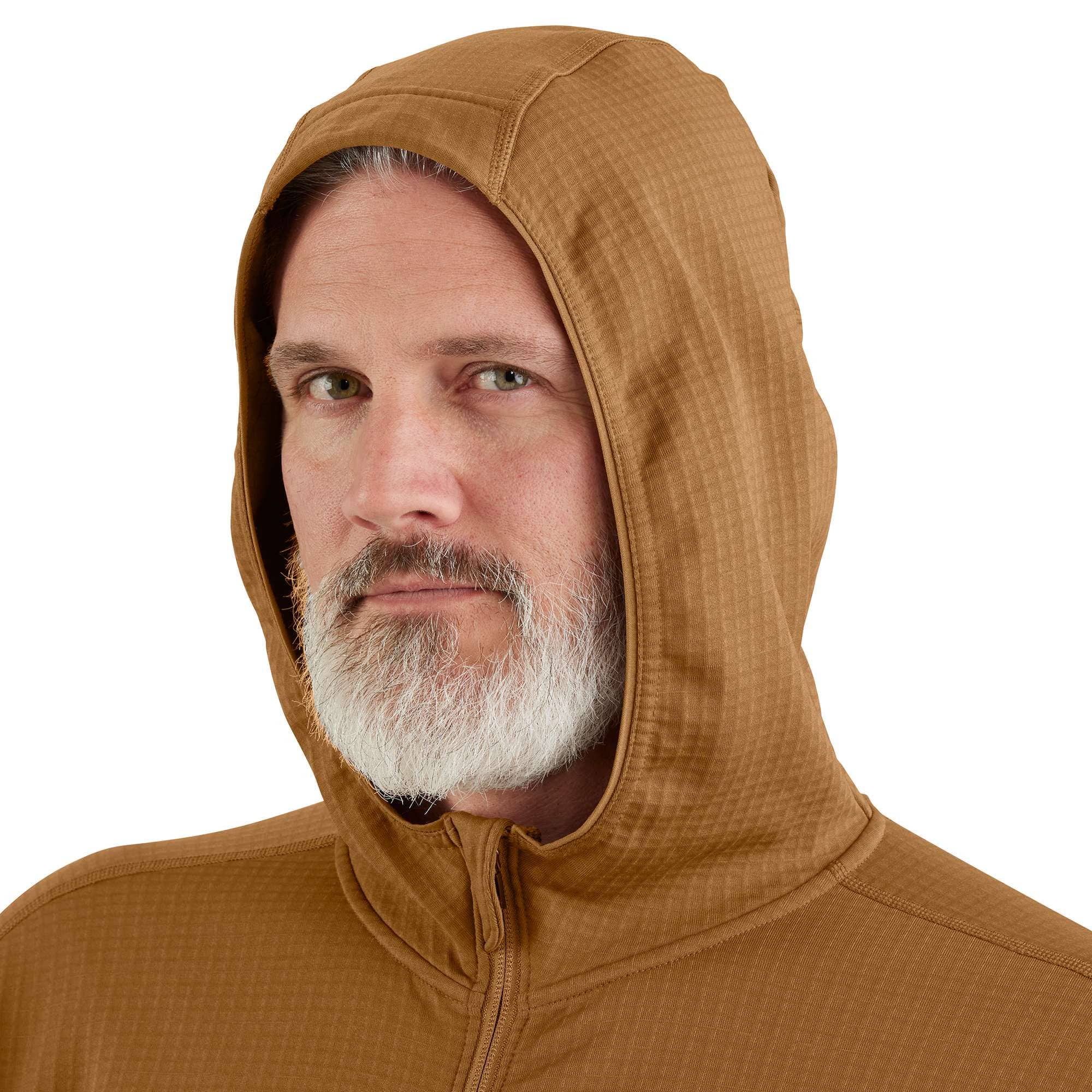 Additional thumbnail 5 of Carhartt Force® Relaxed Fit Full-Zip Long-Sleeve Hooded Fleece-Lined Shirt