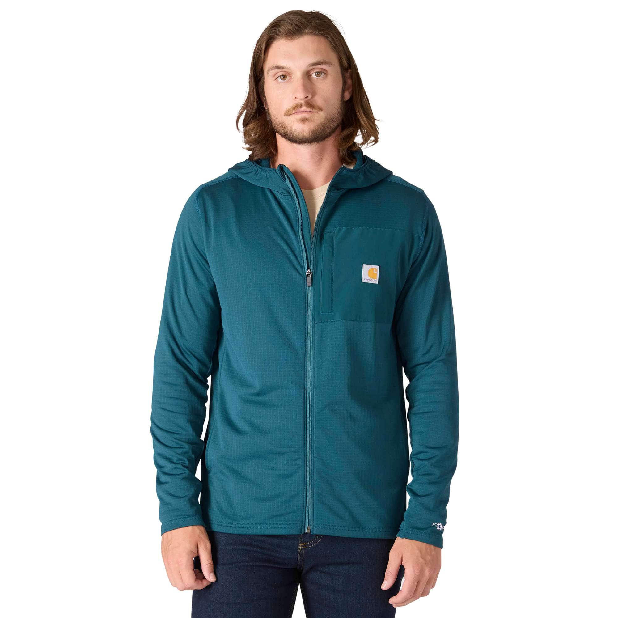 Carhartt Carhartt Force® Relaxed Fit Full-Zip Long-Sleeve Hooded Fleece-Lined Shirt