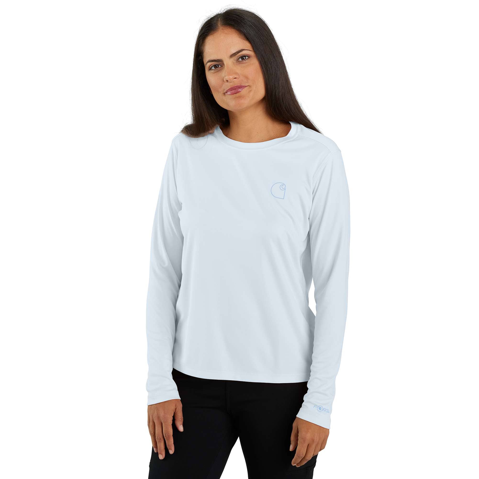 Additional thumbnail 1 of Women's Force Sun Defender™ Relaxed LS Logo T-Shirt