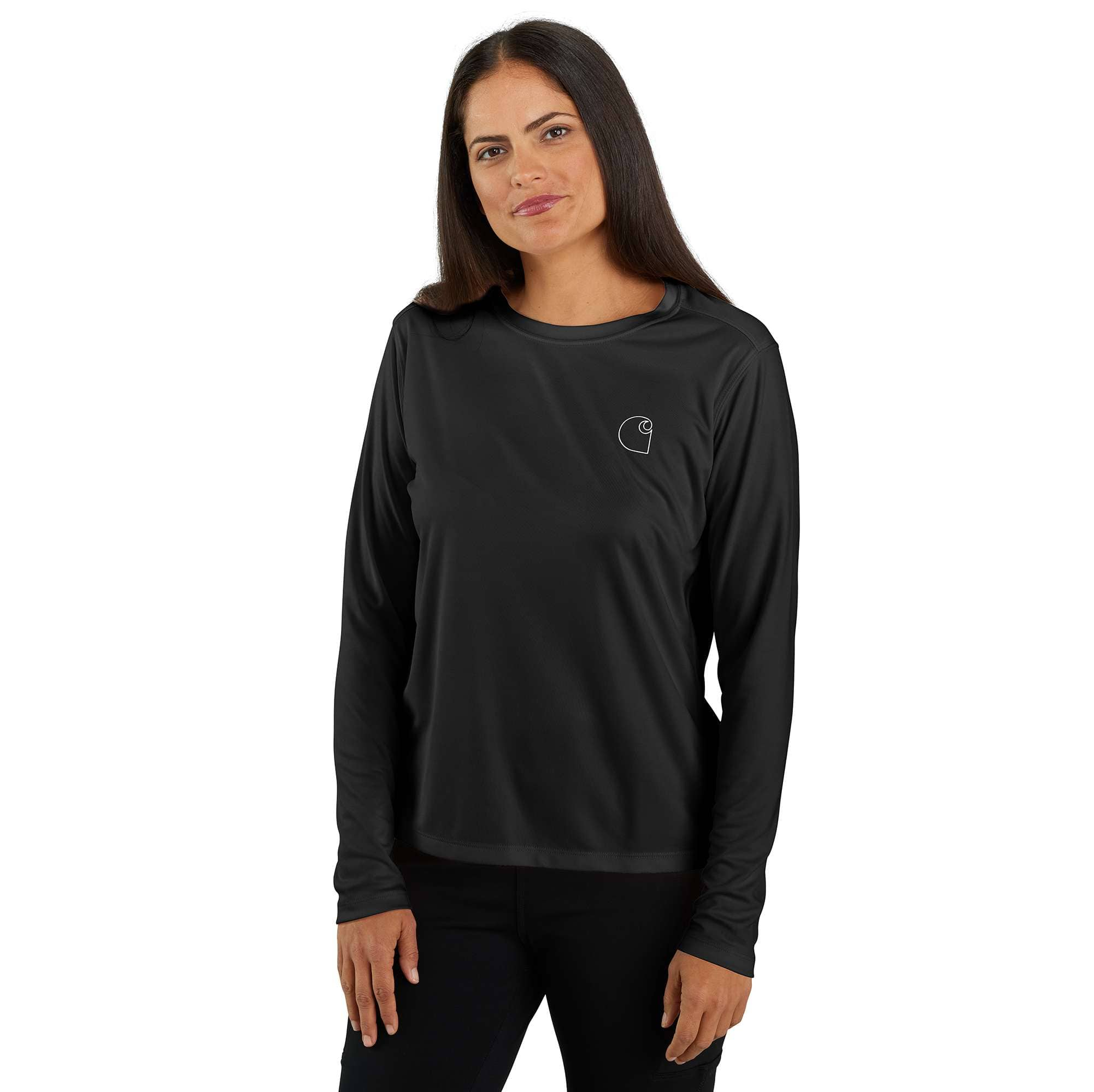 Additional thumbnail 1 of Women's Force Sun Defender™ Relaxed Fit Lightweight Long-Sleeve Logo Graphic T-Shirt