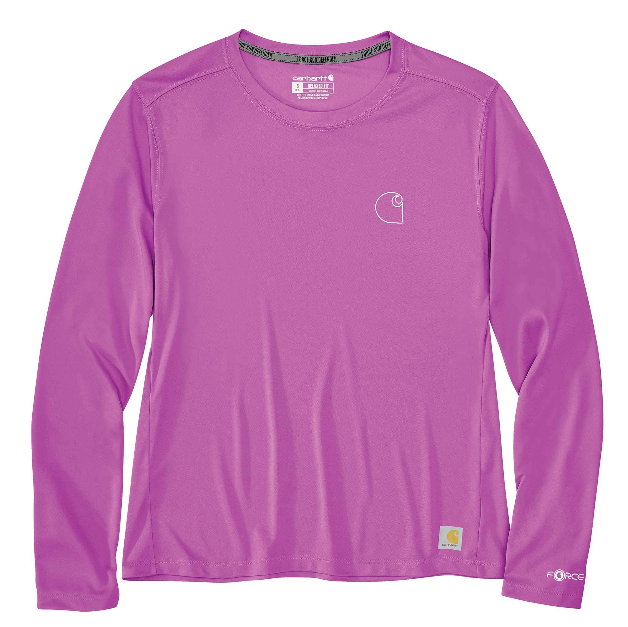 Carhartt Women's Force Sun Defender™ Relaxed LS Logo T-Shirt
