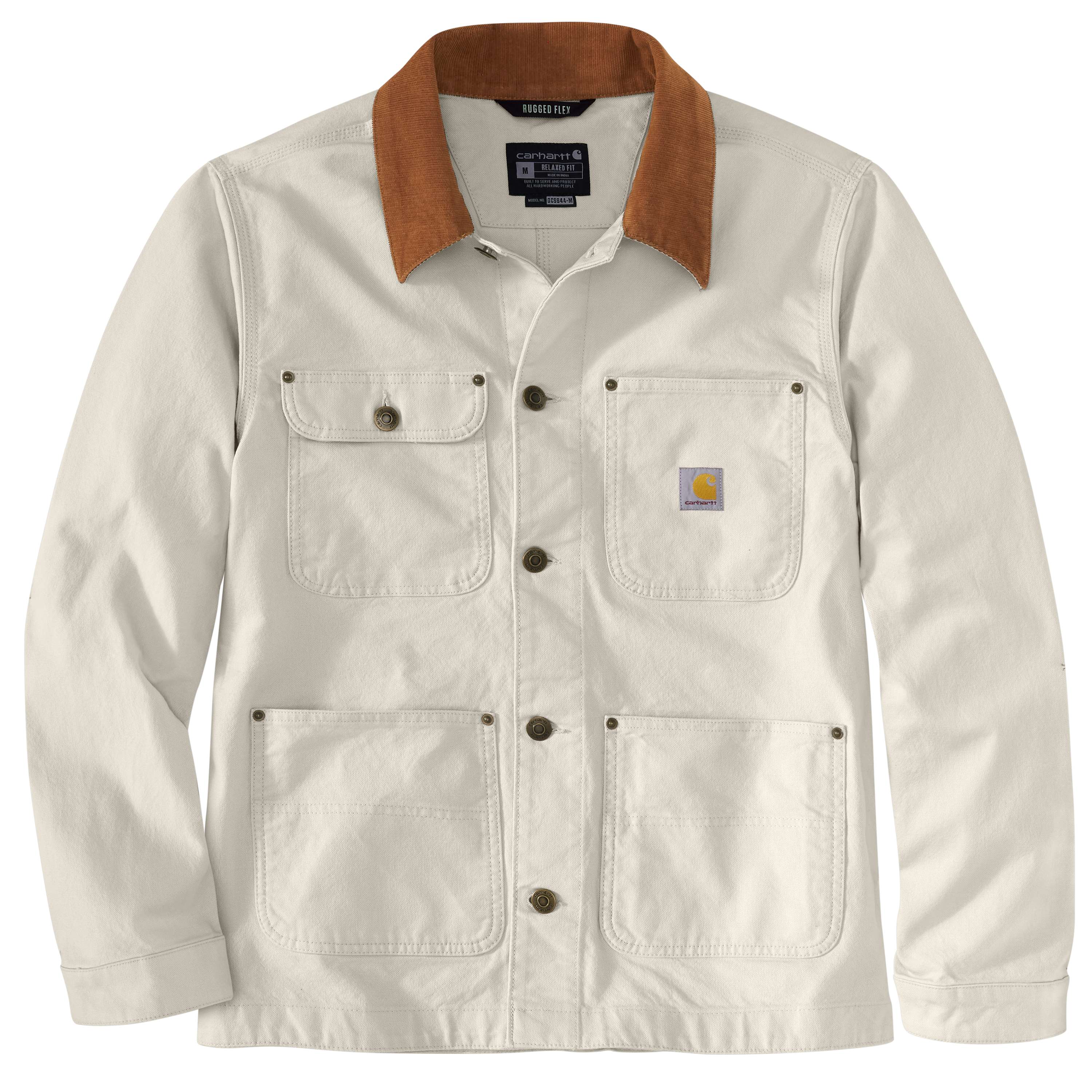 Carhartt wip michigan chore coat in oats rigid best sale