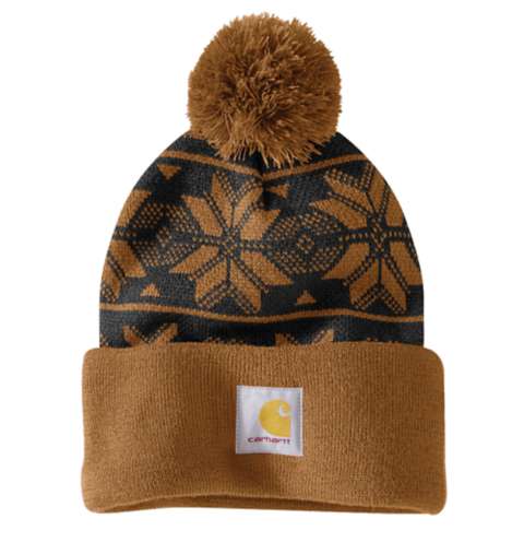 Женские шапки Carhartt Women's Knit Pom Jacquard Beanie