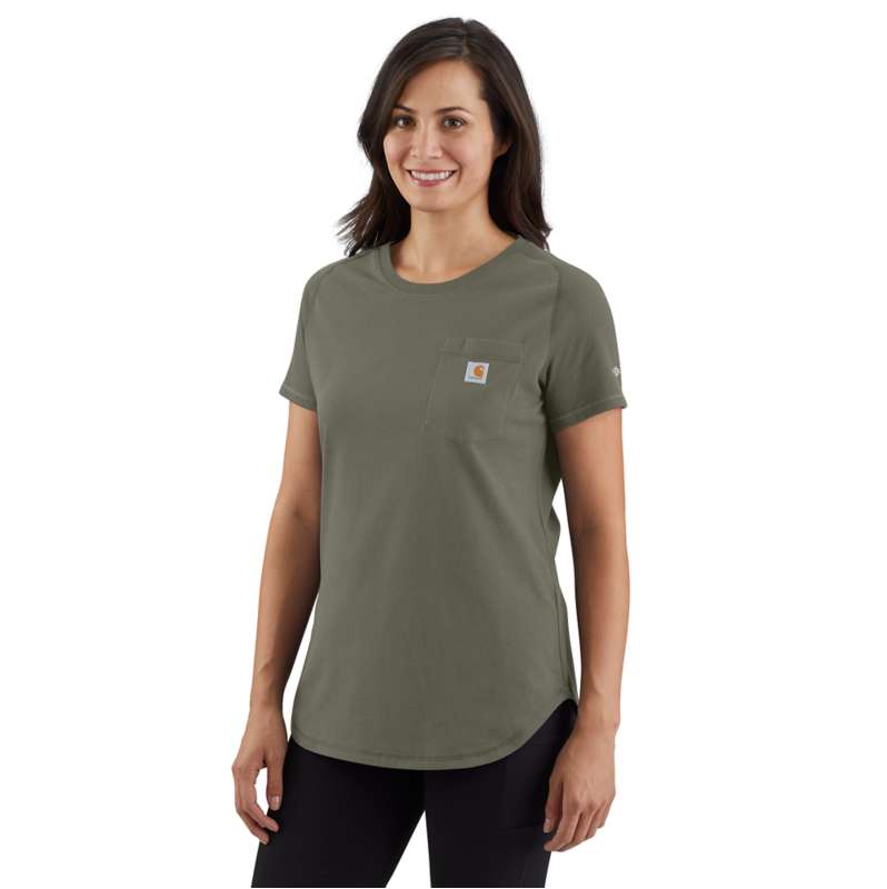 Carhartt  Dusty Olive Women's Force Relaxed T-Shirt