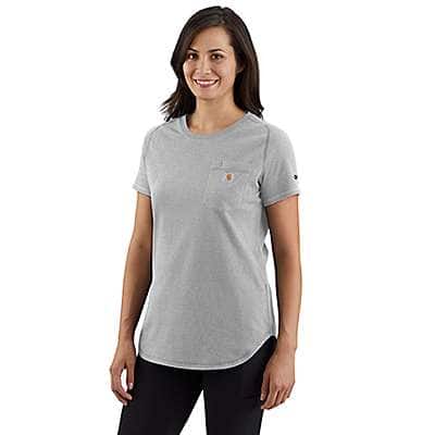 Carhartt Women's Navy Women's Carhartt Force® Relaxed Fit Midweight Pocket T-Shirt