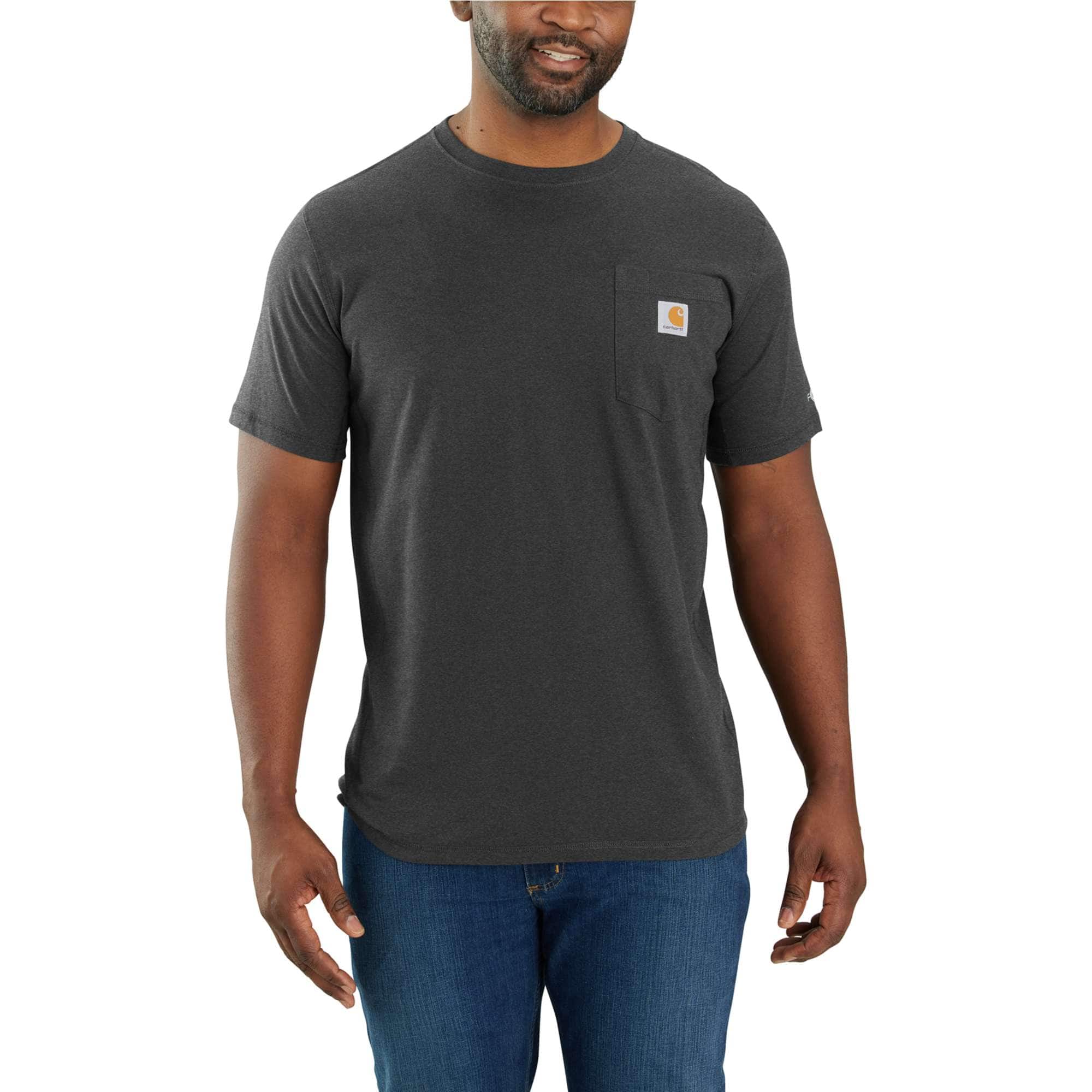 Custom Work Shirts Screen Printed Carhartt Men's Black Force