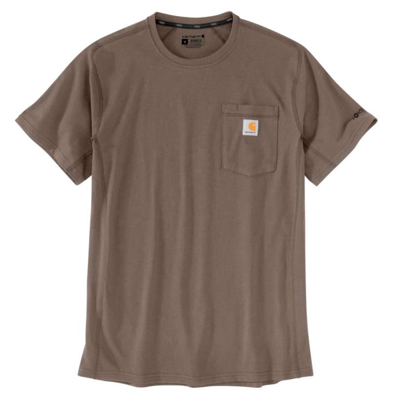 Carhartt  Sepia Carhartt Force® Relaxed Fit Short-Sleeve Pocket T-Shirt