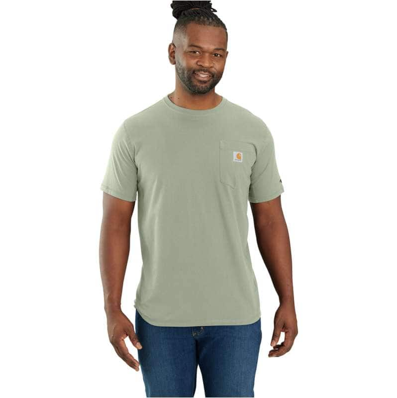 Carhartt  Sage Carhartt Force® Relaxed Fit Short-Sleeve Pocket T-Shirt