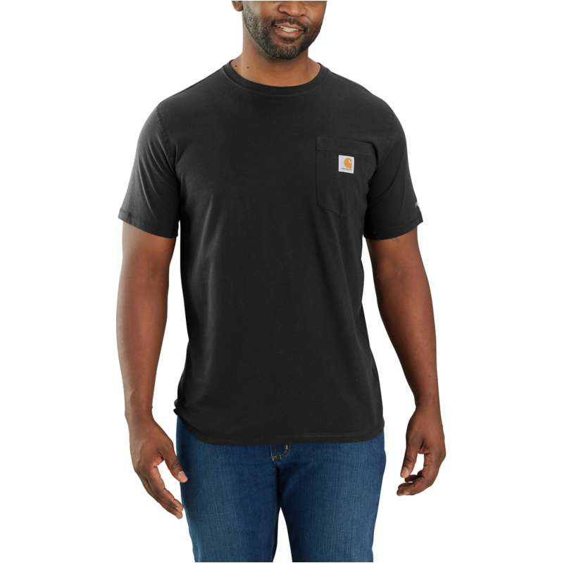 Carhartt Men's Force Relaxed Fit Midweight Short-Sleeve Pocket T-Shirt -  Black