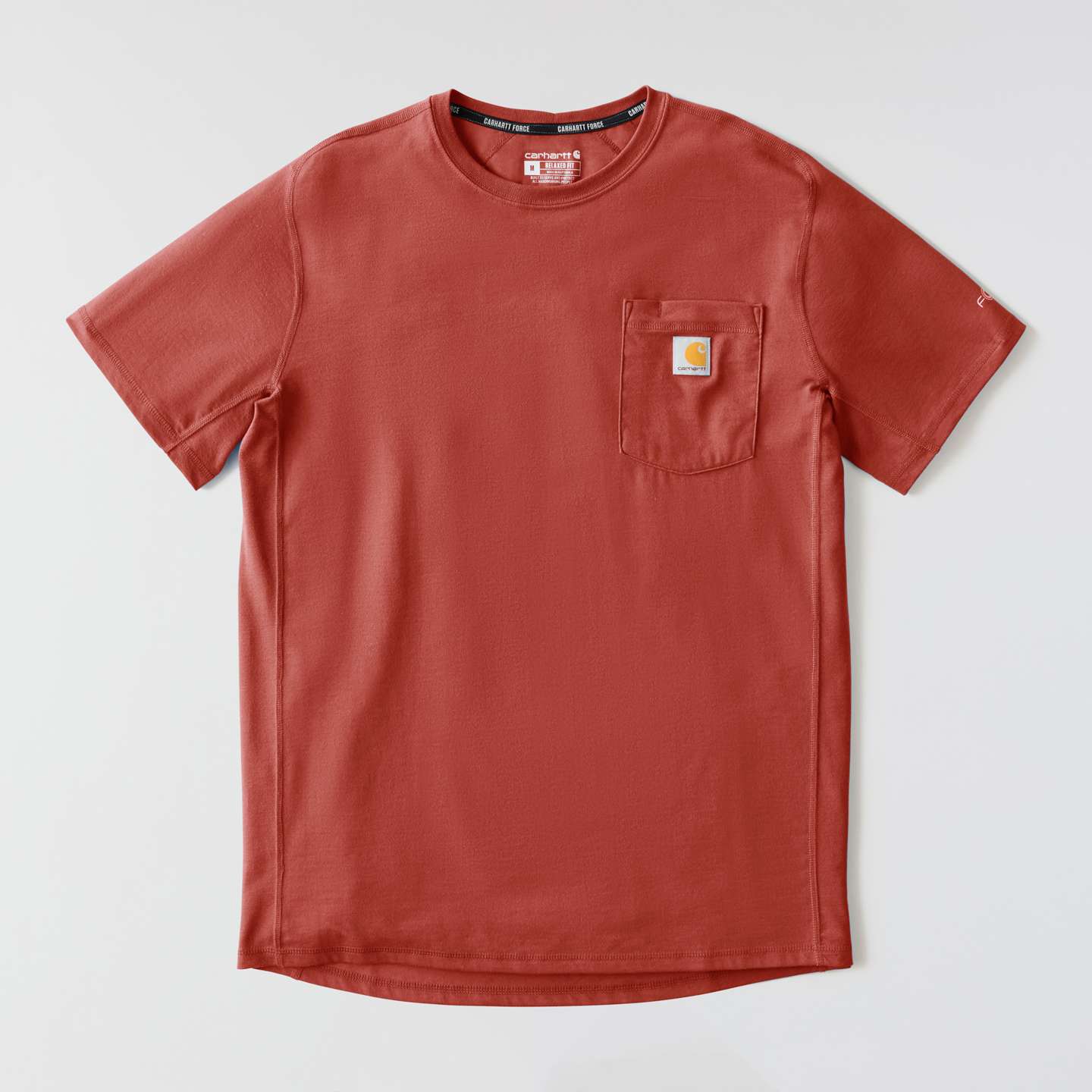 Мужская футболка Carhartt Force Relaxed, цвет: Красный — фото 8