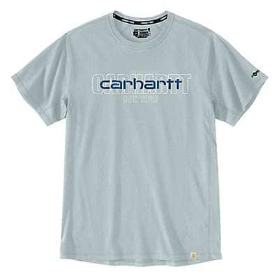 Carhartt Men's Dew Drop Carhartt Force® Relaxed Fit Midweight
Short-Sleeve Logo Graphic T-Shirt