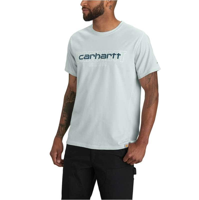 Carhartt  Dew Drop Carhartt Force® Relaxed Fit Short-Sleeve Logo Graphic T-Shirt