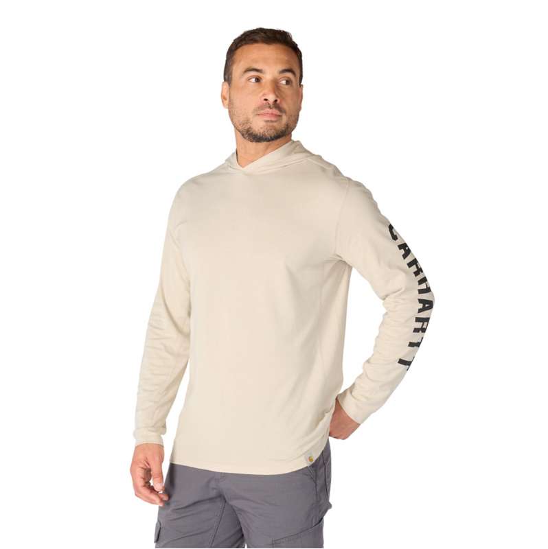 Carhartt  Cobblestone Force Relaxed Logo Hoodie