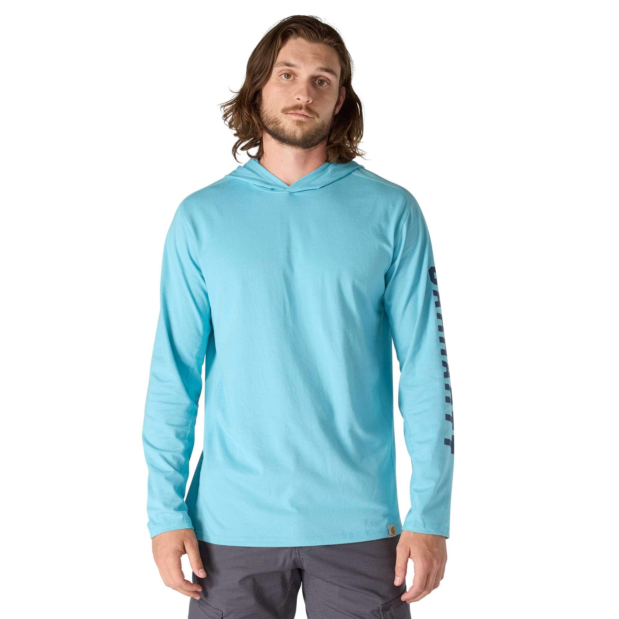 Carhartt Carhartt Force® Relaxed Fit Long-Sleeve Logo Graphic Hooded T-Shirt