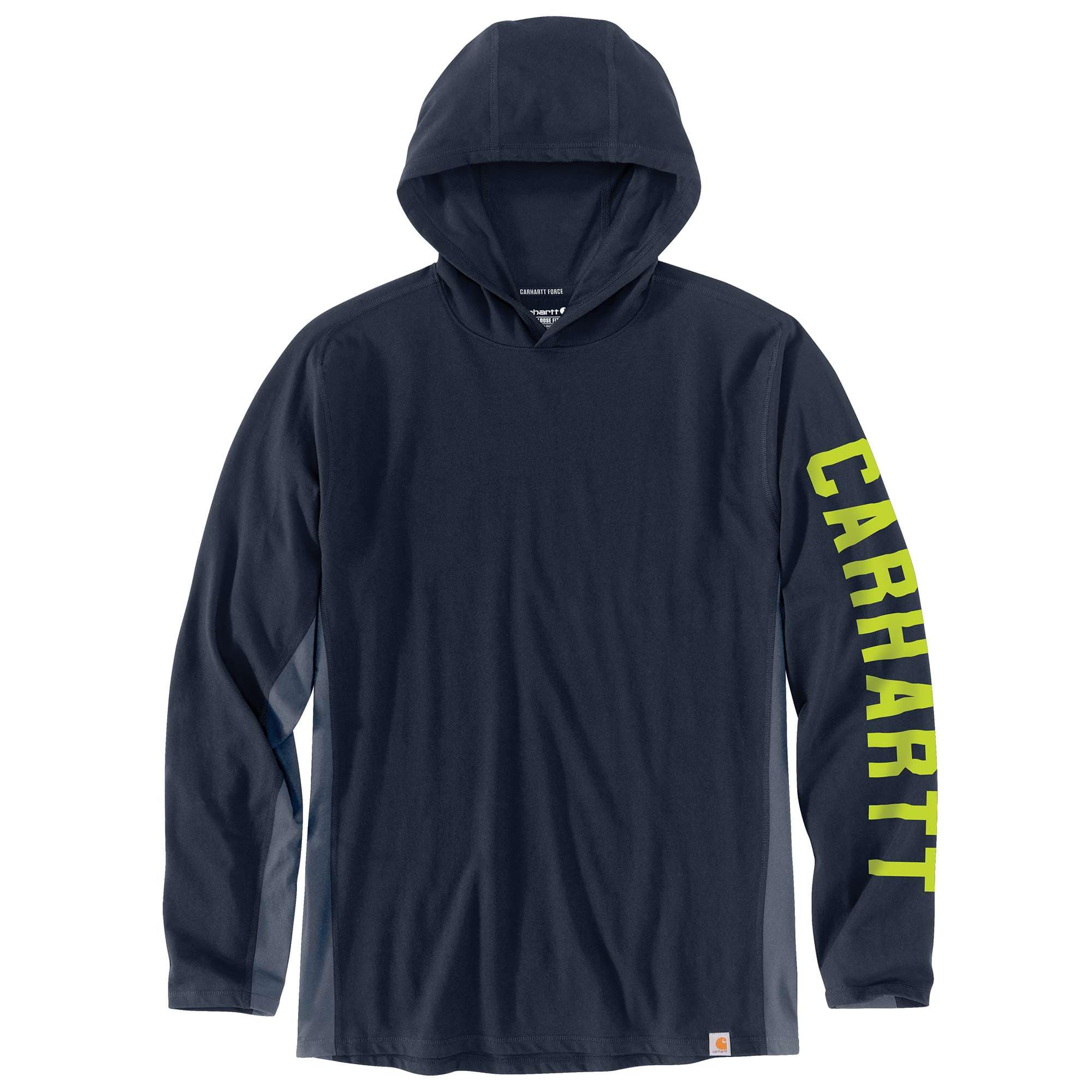 Additional thumbnail 1 of Carhartt Force® Relaxed Fit Long-Sleeve Logo Graphic Hooded T-Shirt