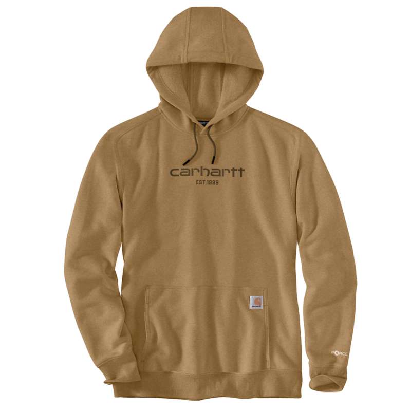 Carhartt  Shaded Beach Heather Carhartt Force® Relaxed Fit Lightweight Logo
Graphic Sweatshirt
