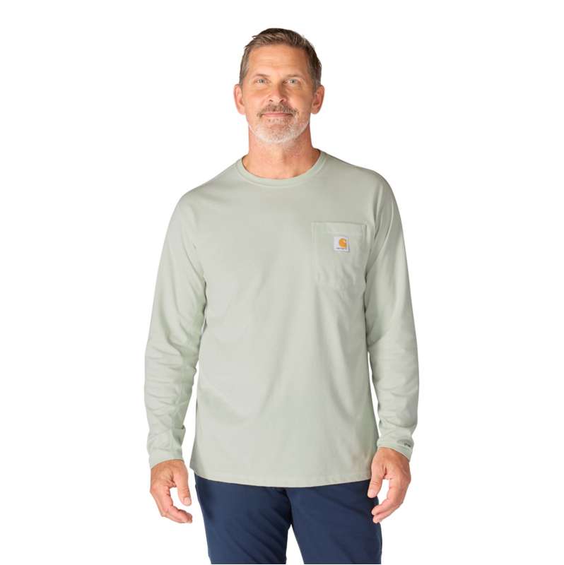 Carhartt  Smoked Teal Force Relaxed LS T-Shirt