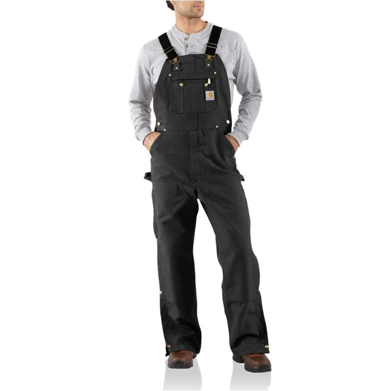 Carhartt  Black Loose Fit Firm Duck Bib Overall