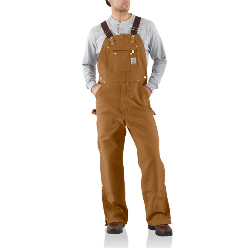 Carhartt  Carhartt Brown Loose Fit Firm Duck Bib Overall