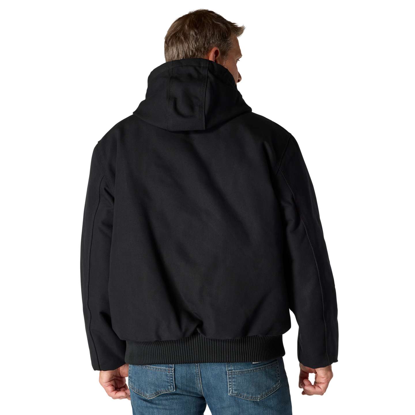 Мужская куртка Carhartt Iconic J140 Firm Duck Active Jac, цвет: Чёрный — фото 3