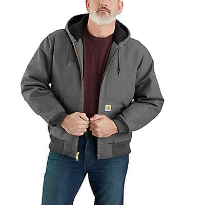 Carhartt Men's Gravel Flannel-Lined Active Jac - Loose Fit - Firm Duck - 3 Warmest Rating