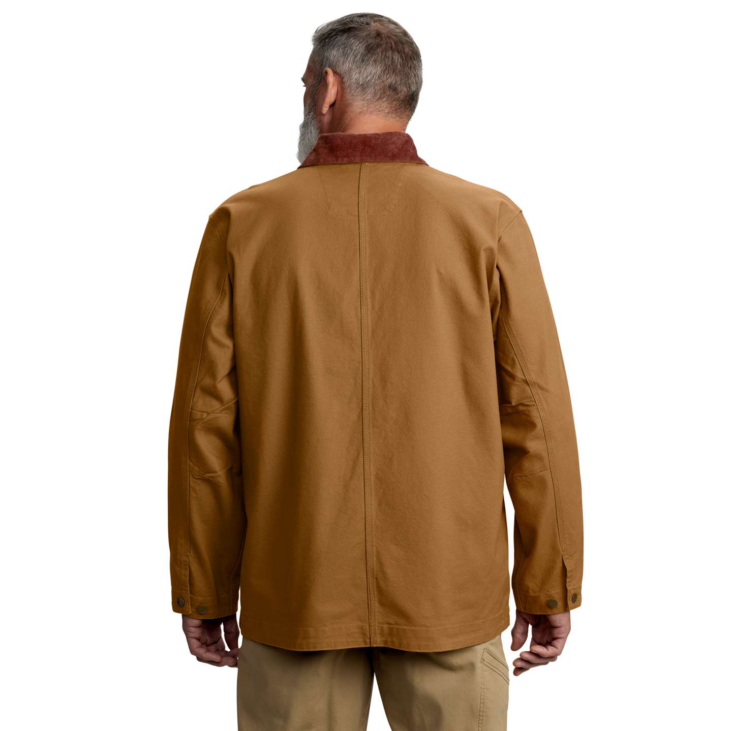 Мужское пальто Carhartt Rugged Flex® Duck Loose Fit Chore Coat - 1 Warm Rating, цвет: Коричневый — фото 2
